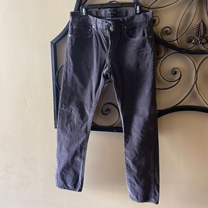 Banana Republic Men’s Gray Corduroy Pants 31W 30L 31x30 Pima Cotton